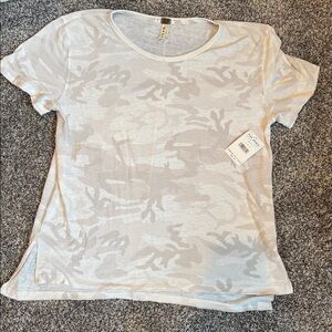 Free People Pearl Camouflage Top